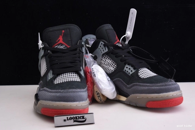 Cheap 4 White Jordan x Bred Air CV9388-001 Off Retro 0725